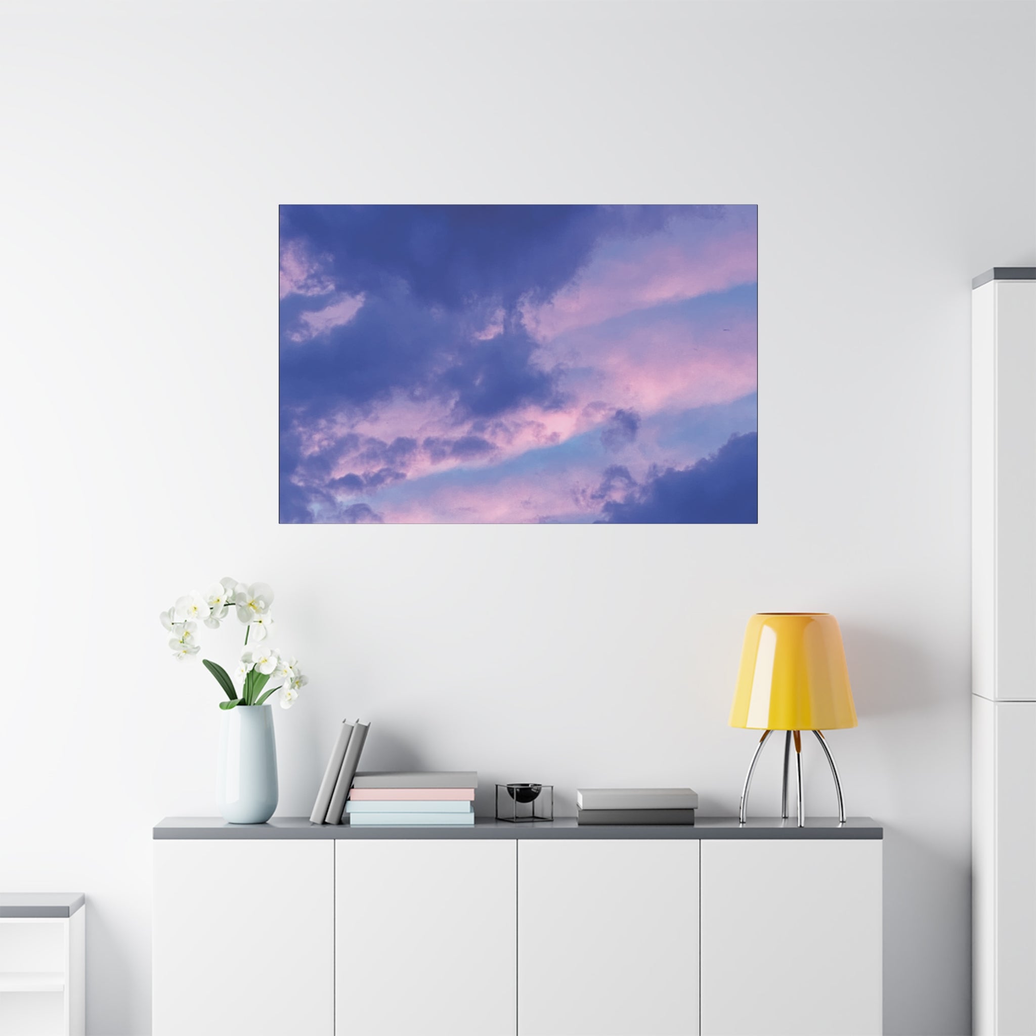 Blue Sunset Matte Canvas Wall Art — Stretched 1.25"