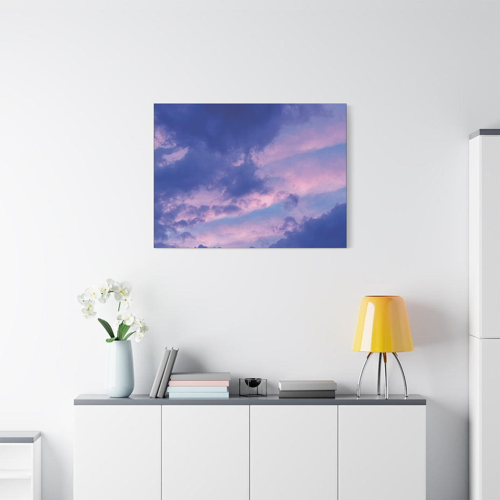 Blue Sunset Matte Canvas Wall Art — Stretched 1.25"