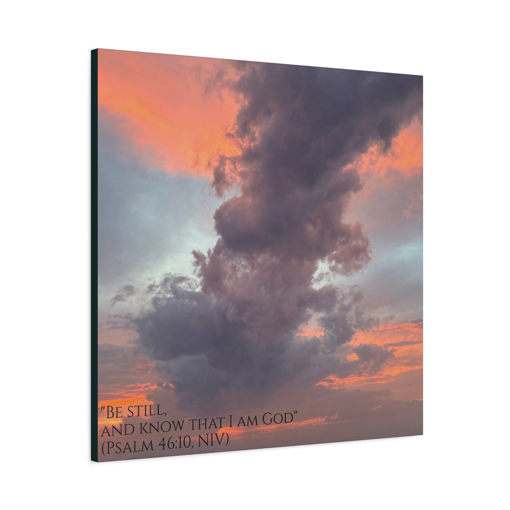 Be Still Scriptural Canvas Print — Matte Stretched Wall Art