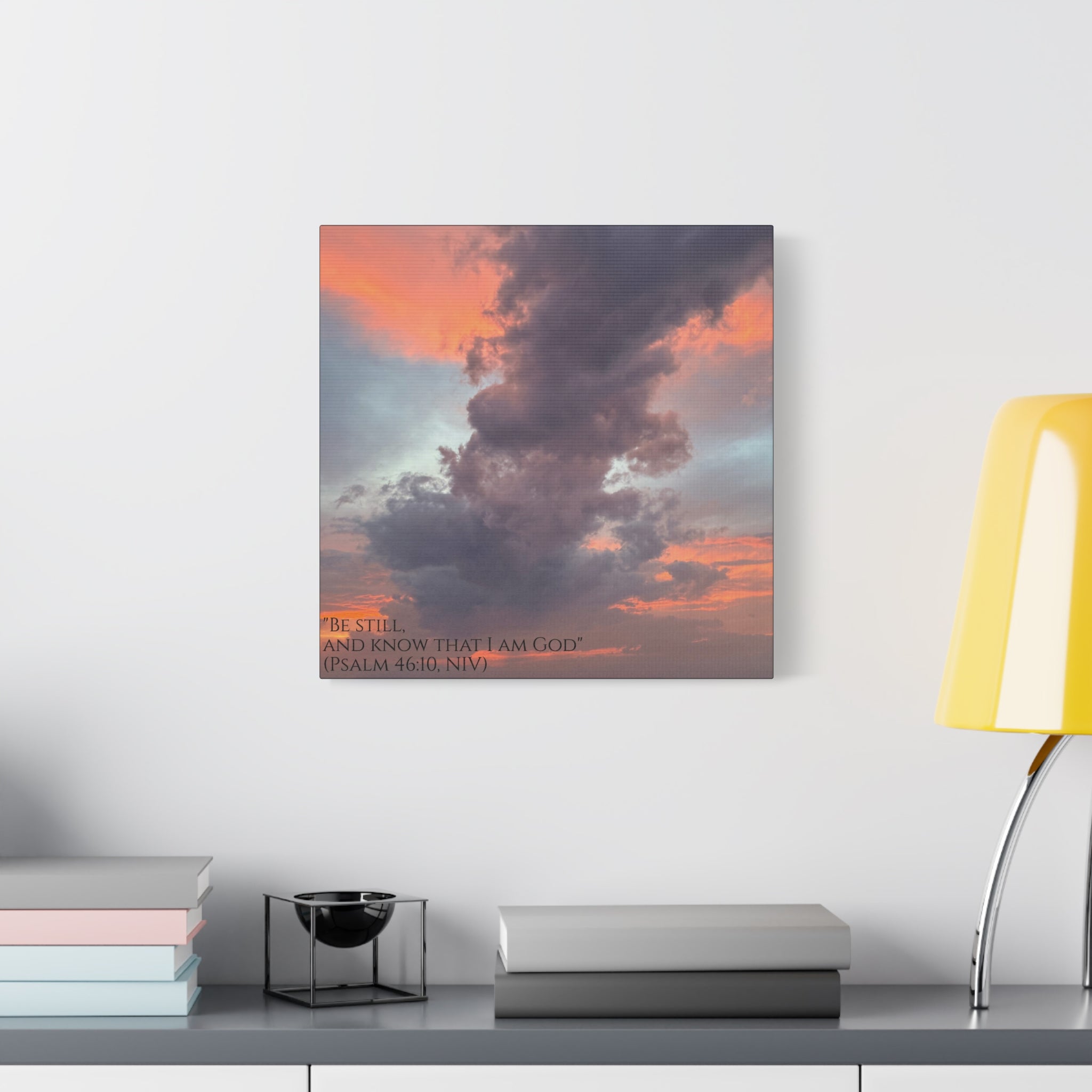 Be Still Scriptural Canvas Print — Matte Stretched Wall Art