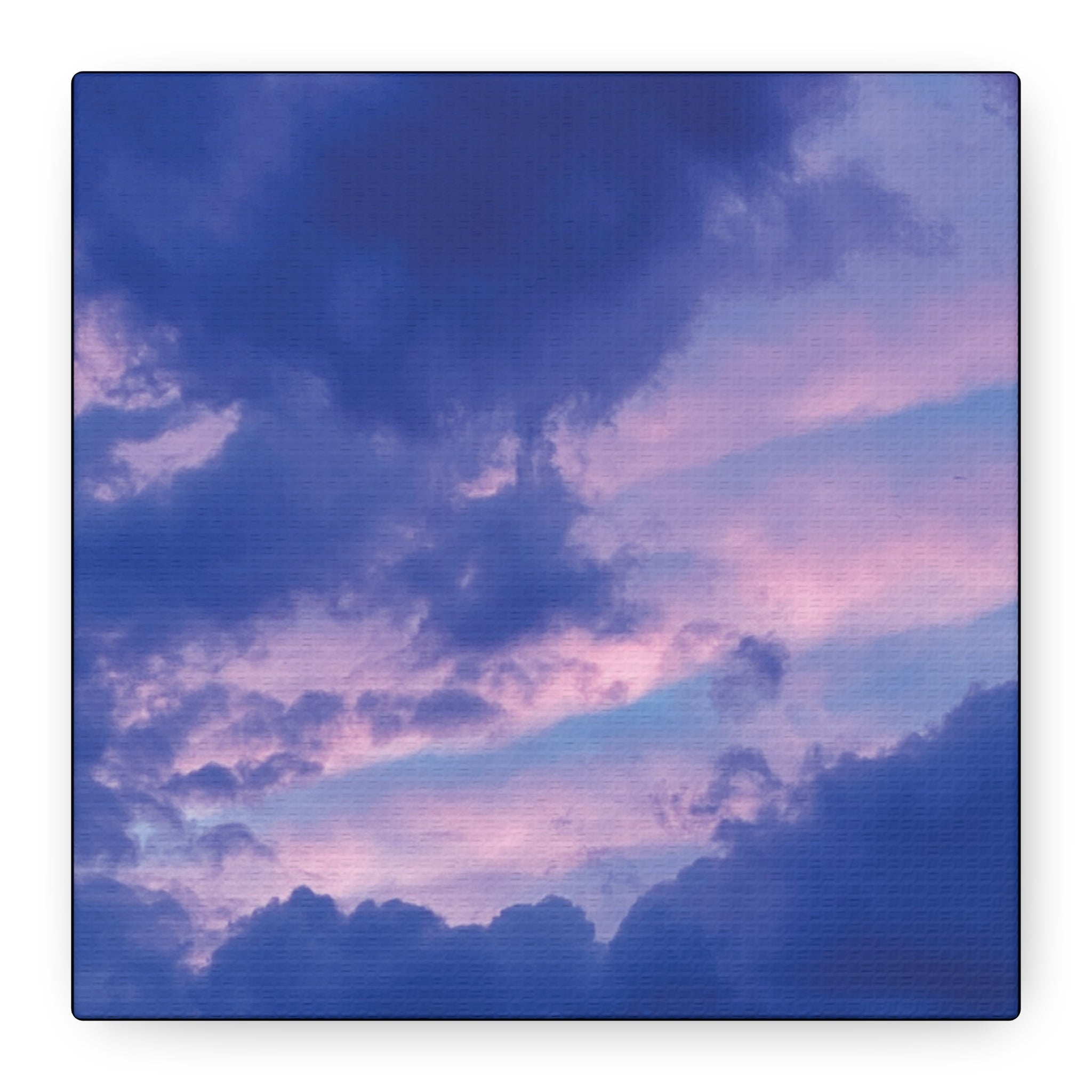 Blue Sunset Matte Canvas Wall Art — Stretched 1.25"