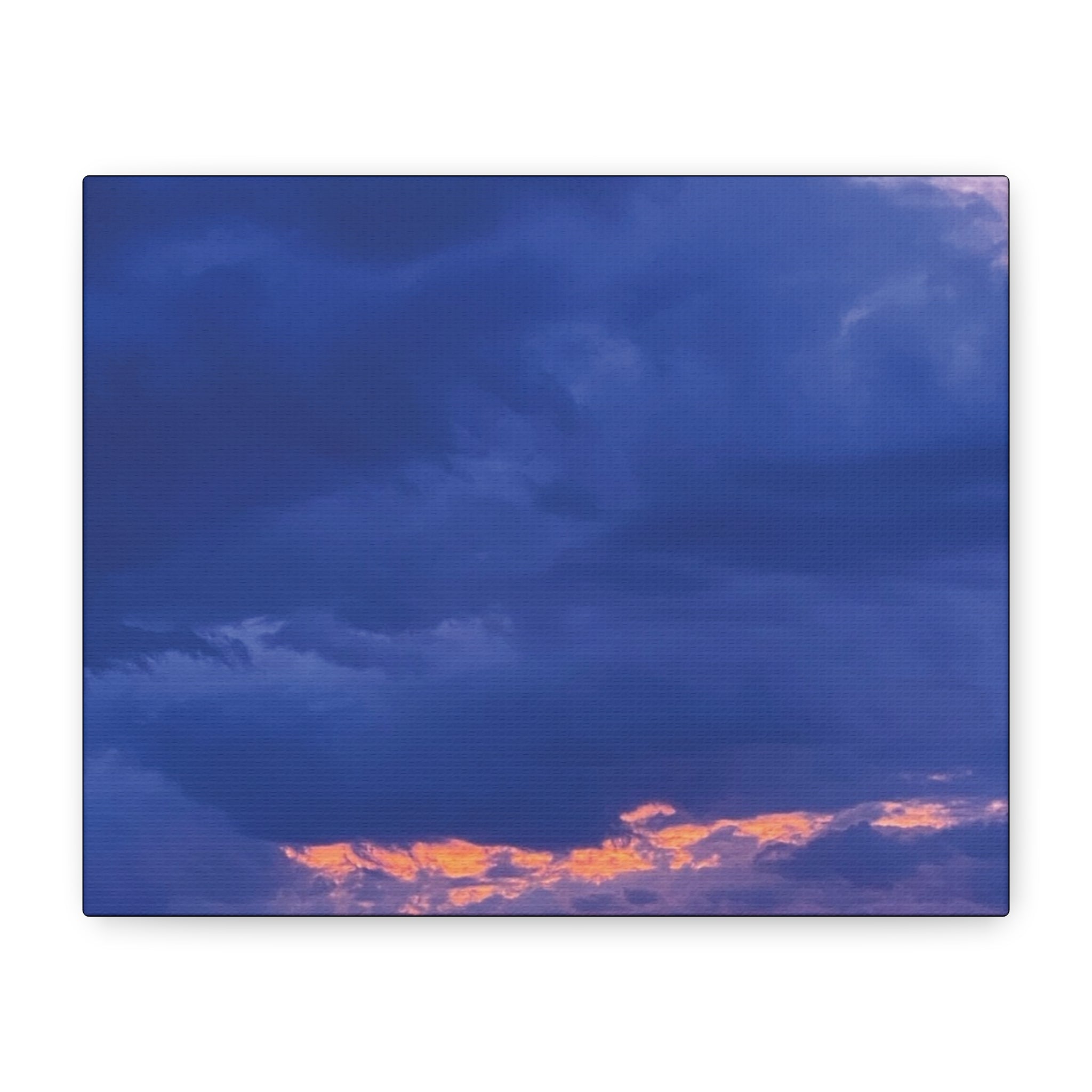 Blue Sunset c Matte Canvas Wall Art — Stretched 1.25"