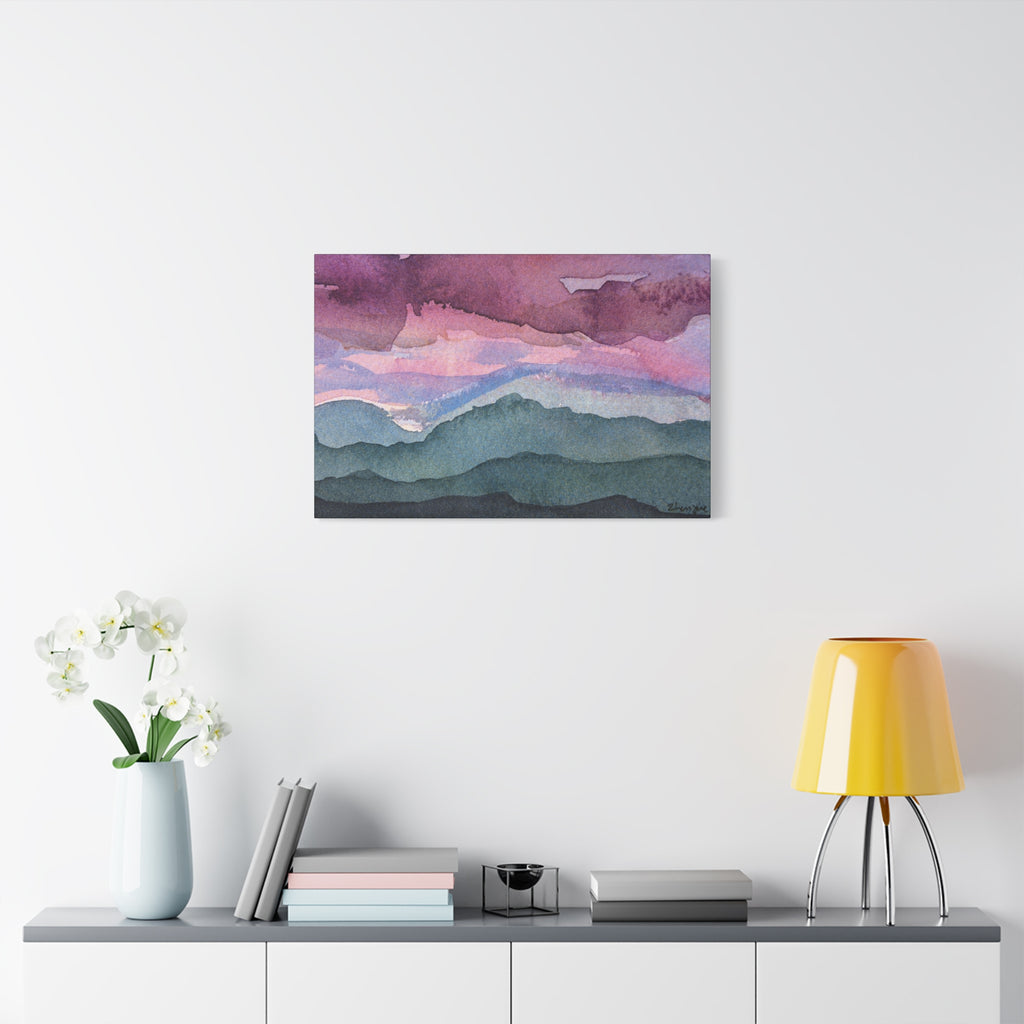 Spring 26 Vivid watercolor on canvas