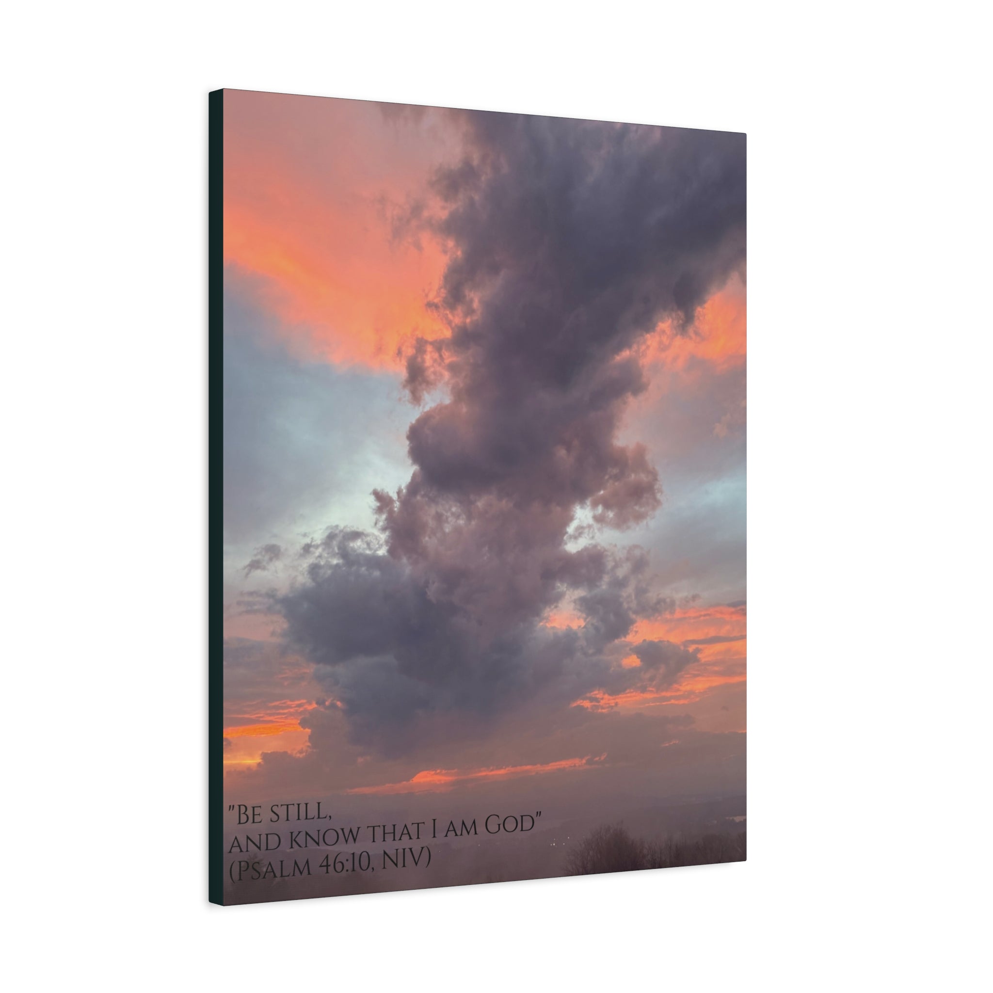 Be Still Scriptural Canvas Print — Matte Stretched Wall Art