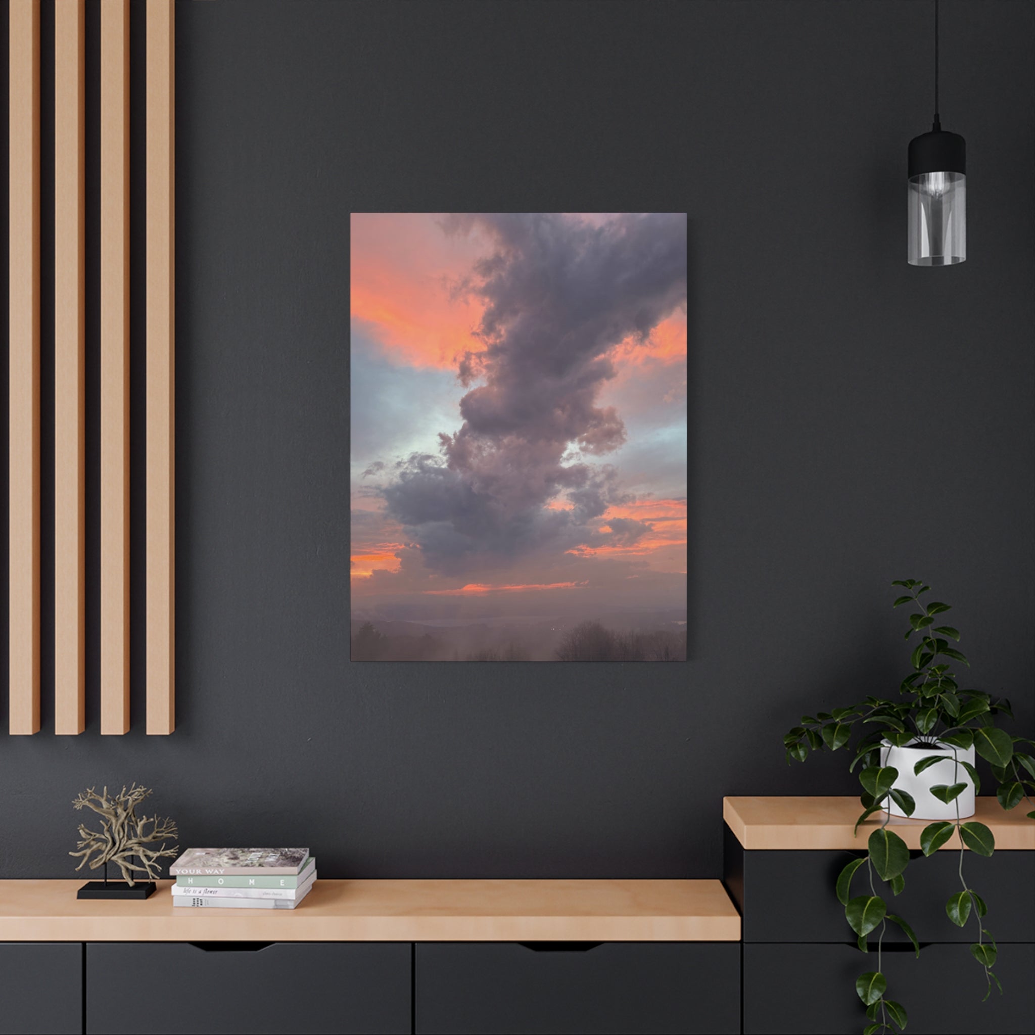 New Hampshire Spring Morning Photo on Canvas Print