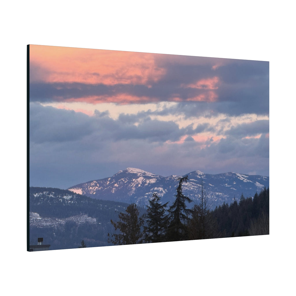 British Columbia Spring Mountain Photo Canvas Wall Art — Stretched Matte Landscape Print