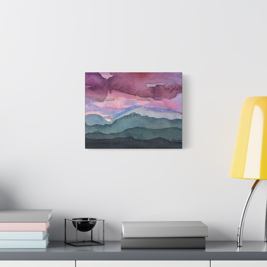 Spring 26 Vivid watercolor on canvas