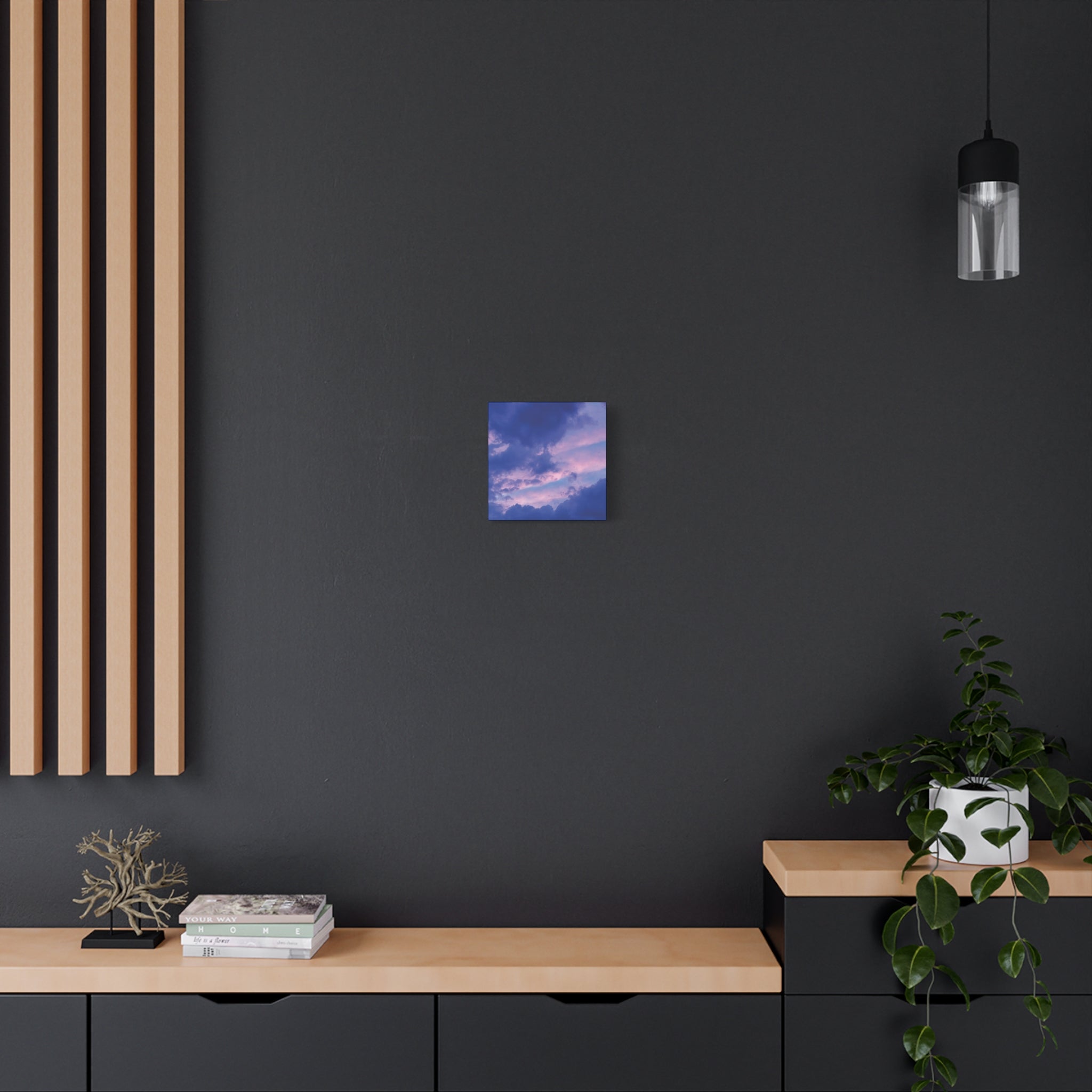 Blue Sunset Matte Canvas Wall Art — Stretched 1.25"