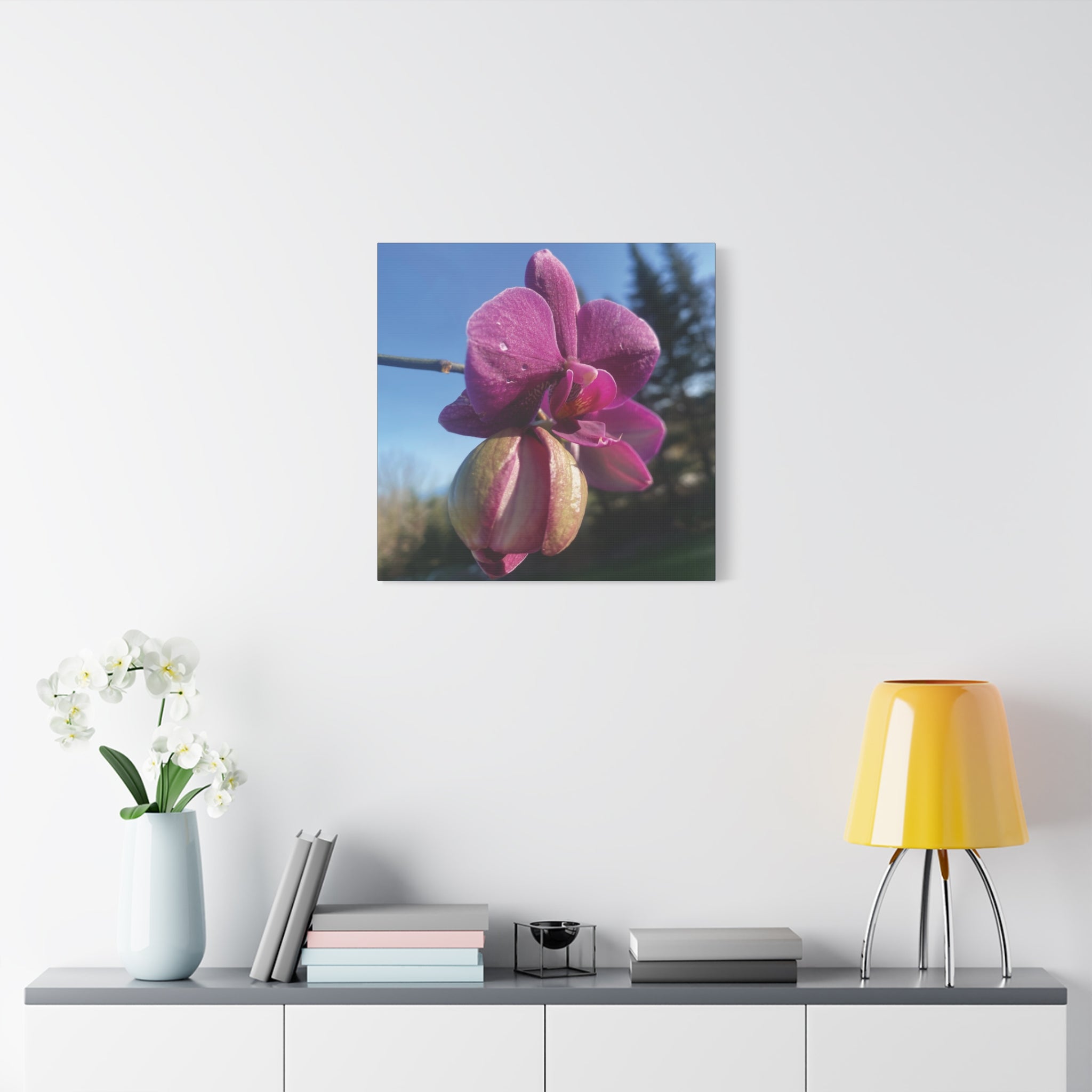 Fuchsia Orchid c Matte Canvas Wall Art — Stretched 1.25"