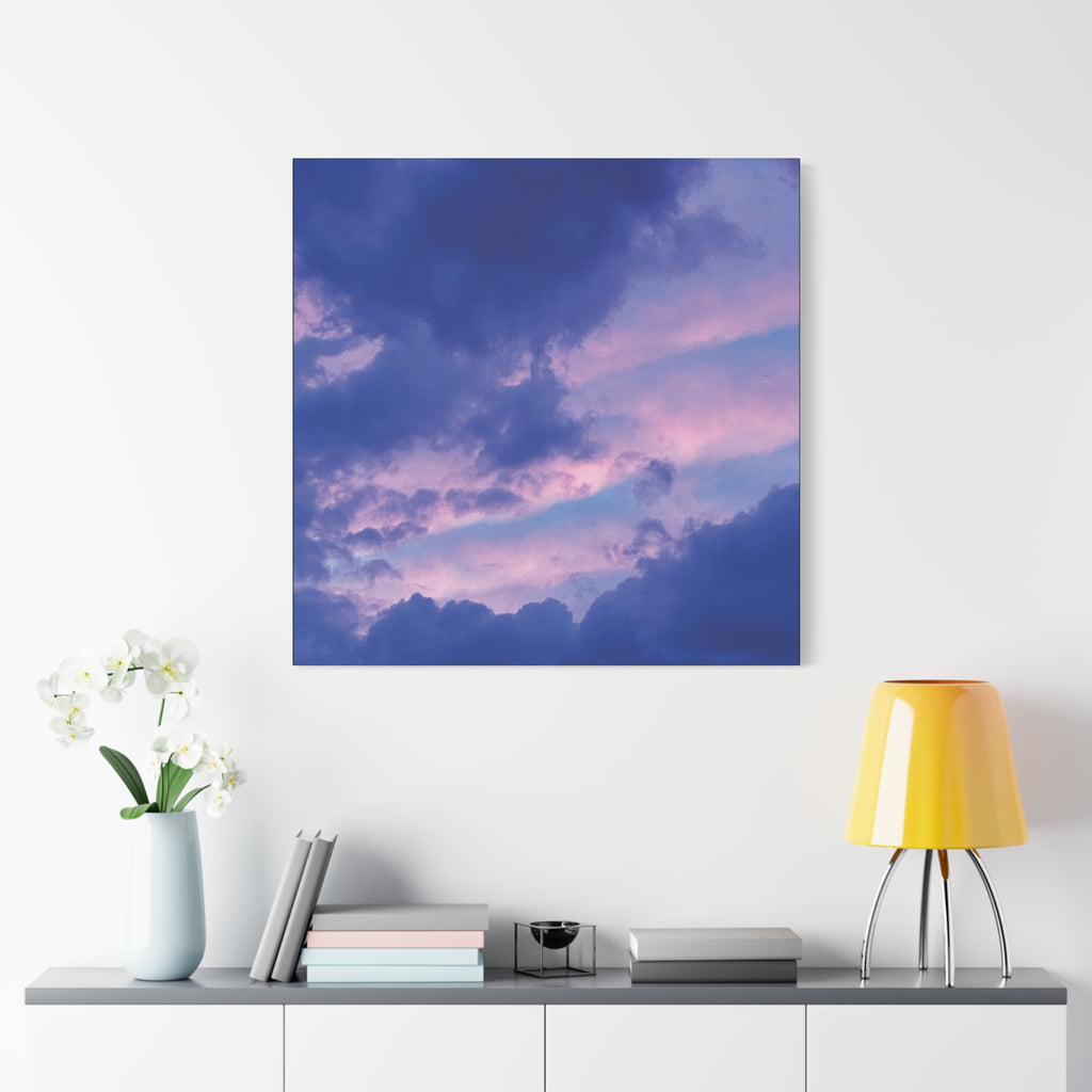 Blue Sunset Matte Canvas Wall Art — Stretched 1.25"