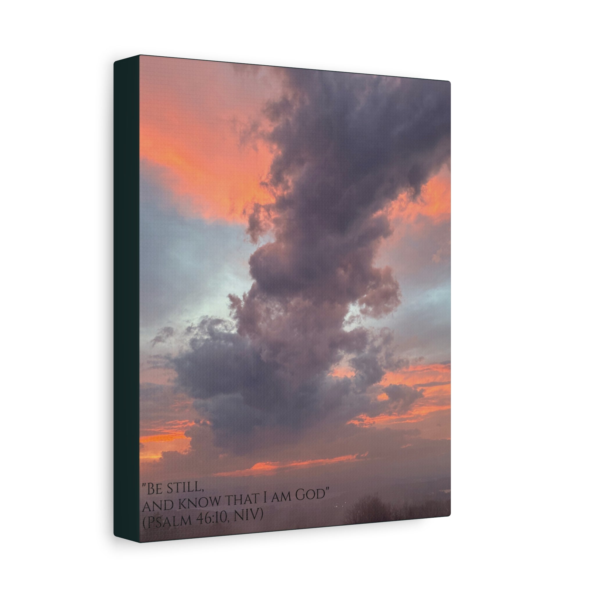 Be Still Scriptural Canvas Print — Matte Stretched Wall Art