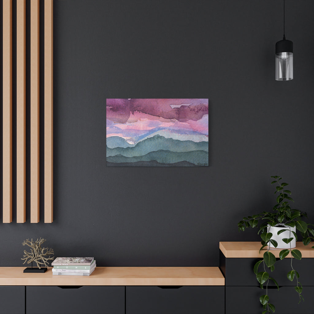 Spring 26 Vivid watercolor on canvas