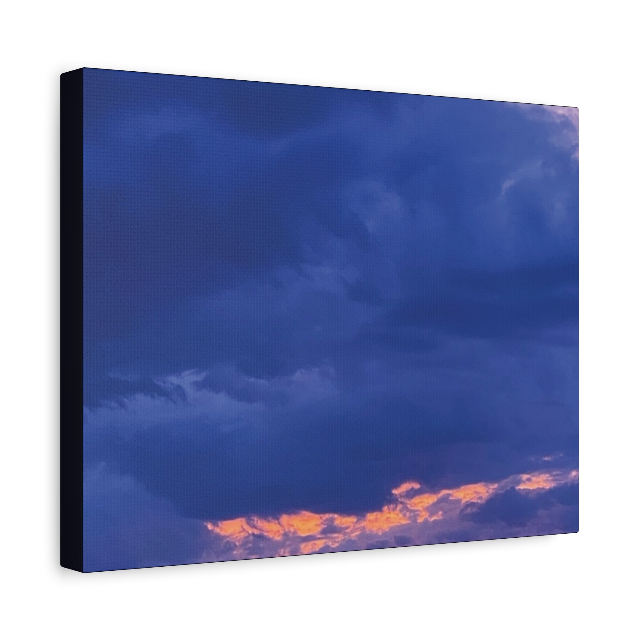 Blue Sunset c Matte Canvas Wall Art — Stretched 1.25"