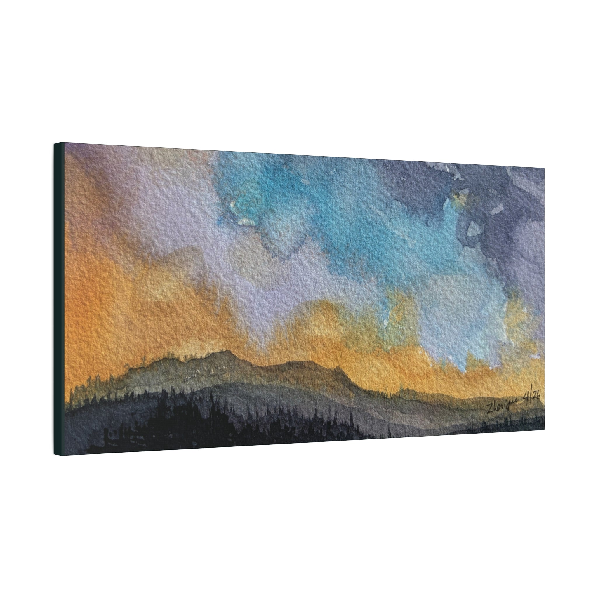 NH Spring fade b watercolor on canvas