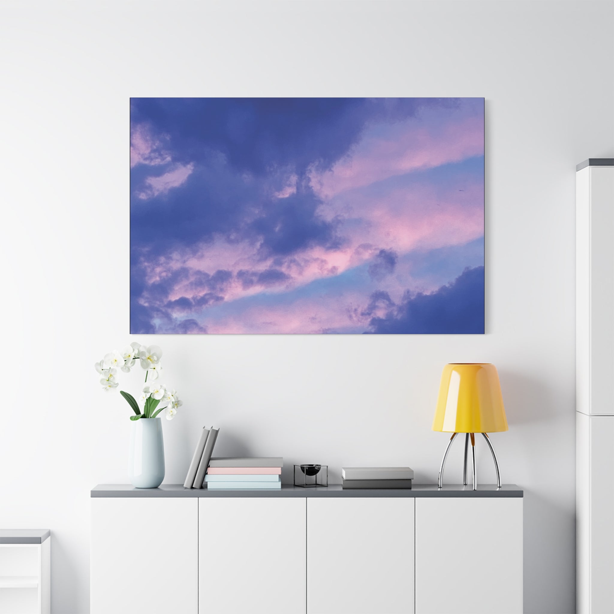 Blue Sunset Matte Canvas Wall Art — Stretched 1.25"