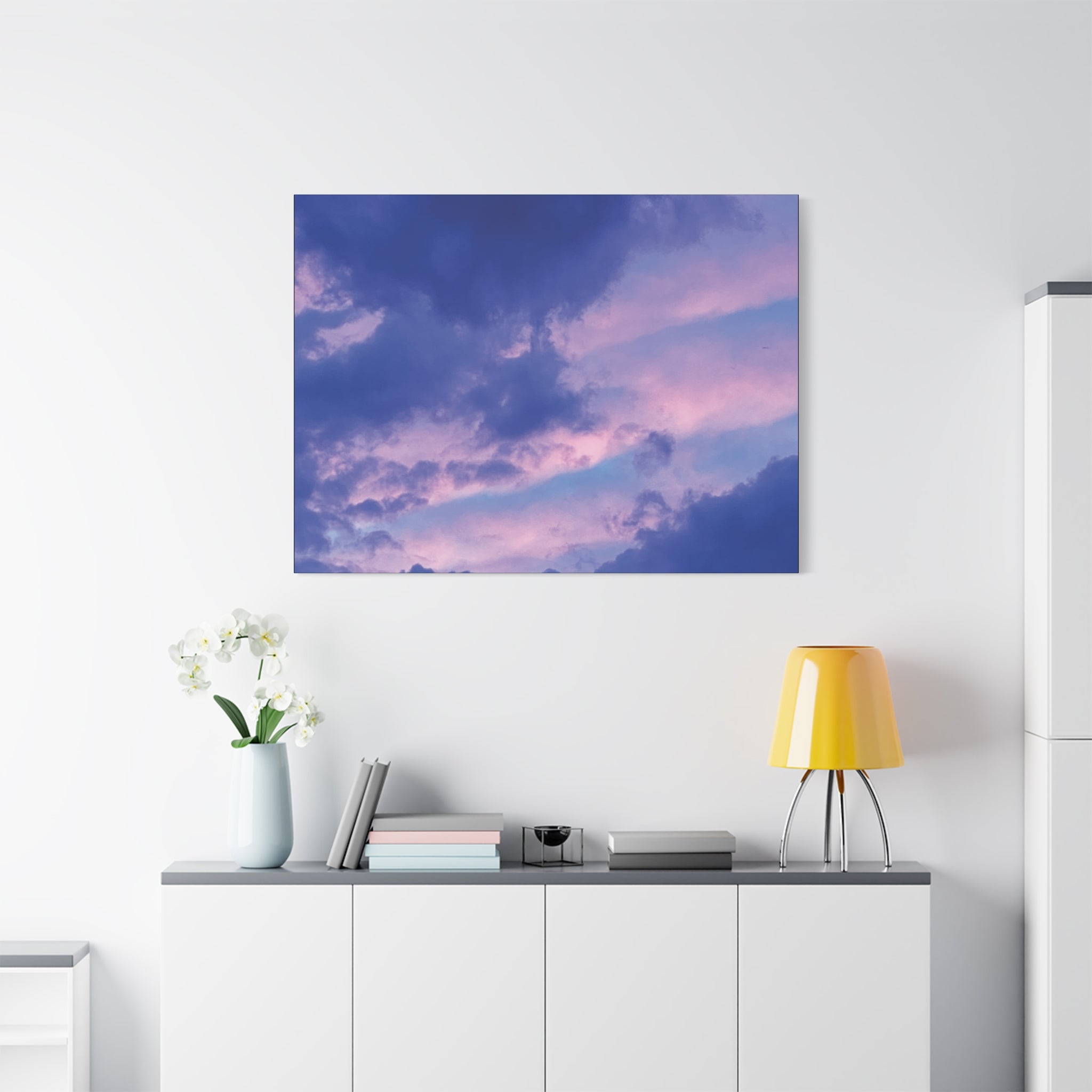 Blue Sunset Matte Canvas Wall Art — Stretched 1.25"