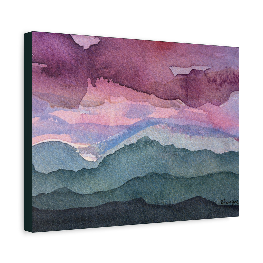 Spring 26 Vivid watercolor on canvas
