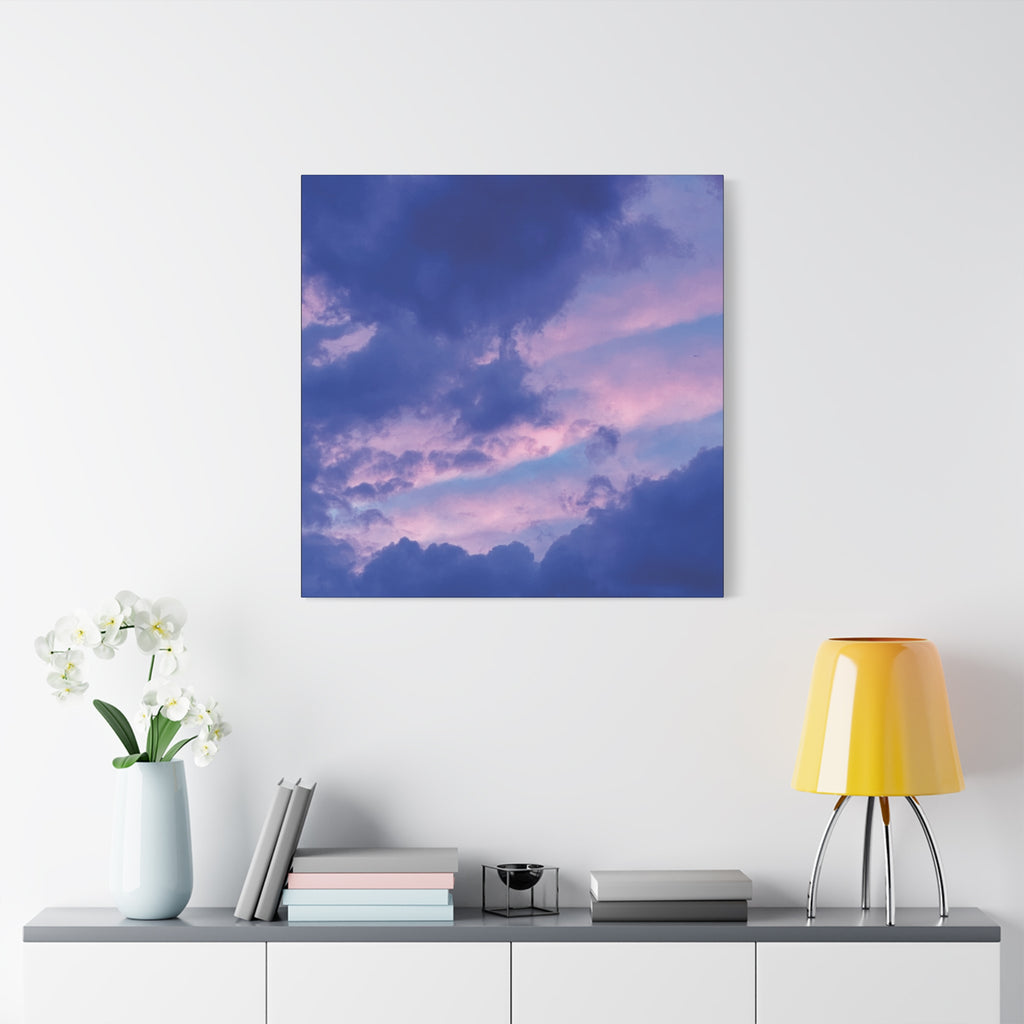 Blue Sunset Matte Canvas Wall Art — Stretched 1.25"