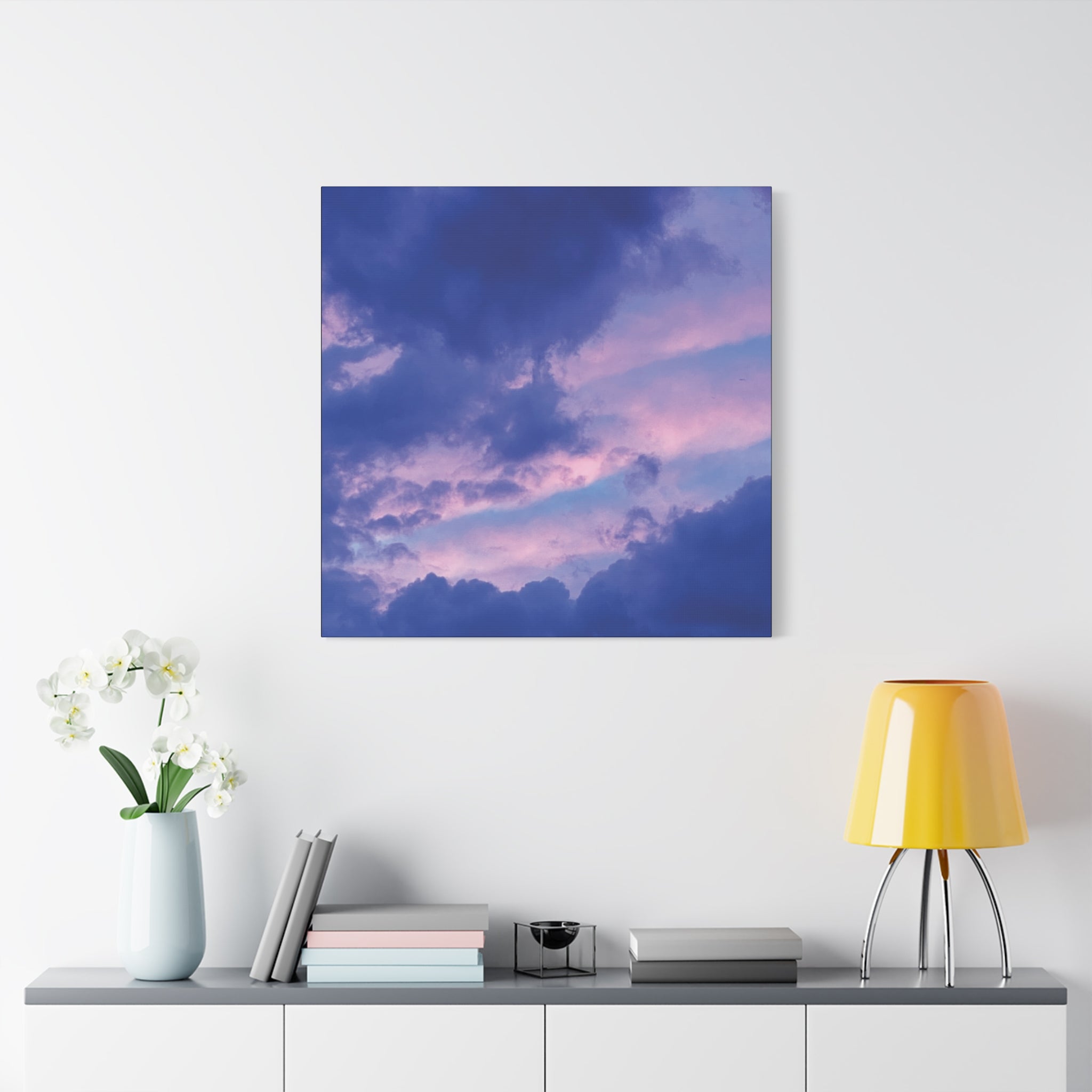 Blue Sunset Matte Canvas Wall Art — Stretched 1.25"