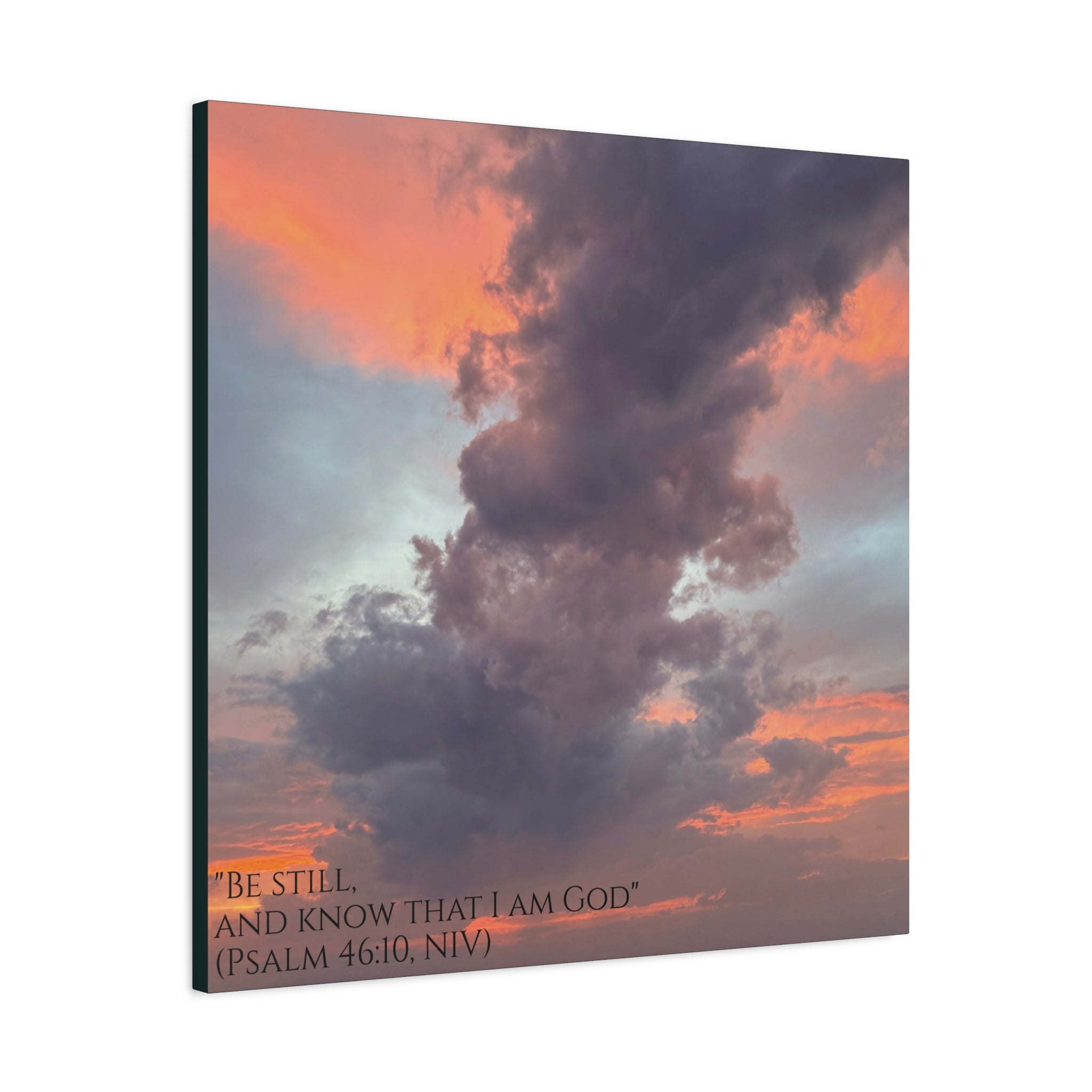 Be Still Scriptural Canvas Print — Matte Stretched Wall Art