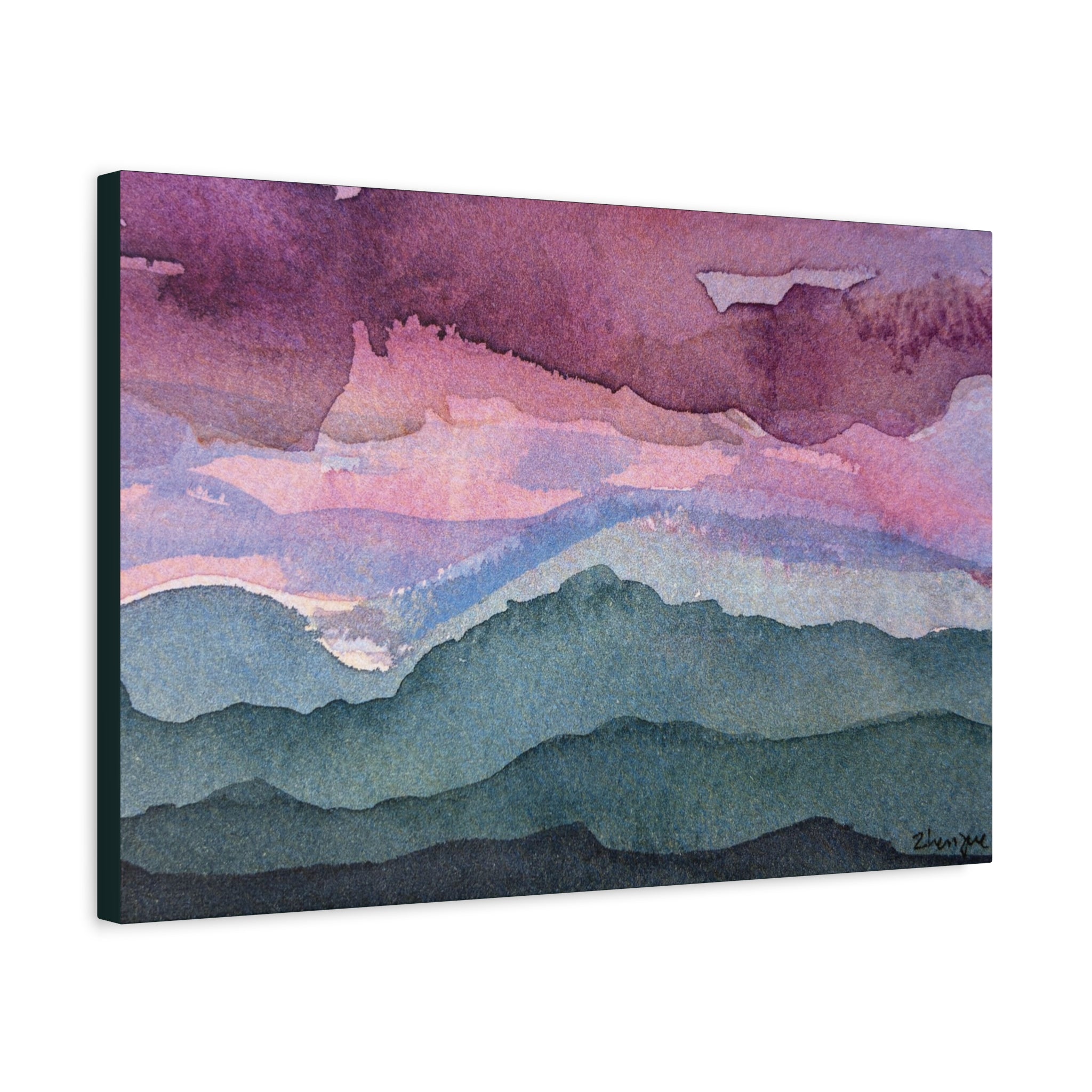 Spring 26 Vivid watercolor on canvas