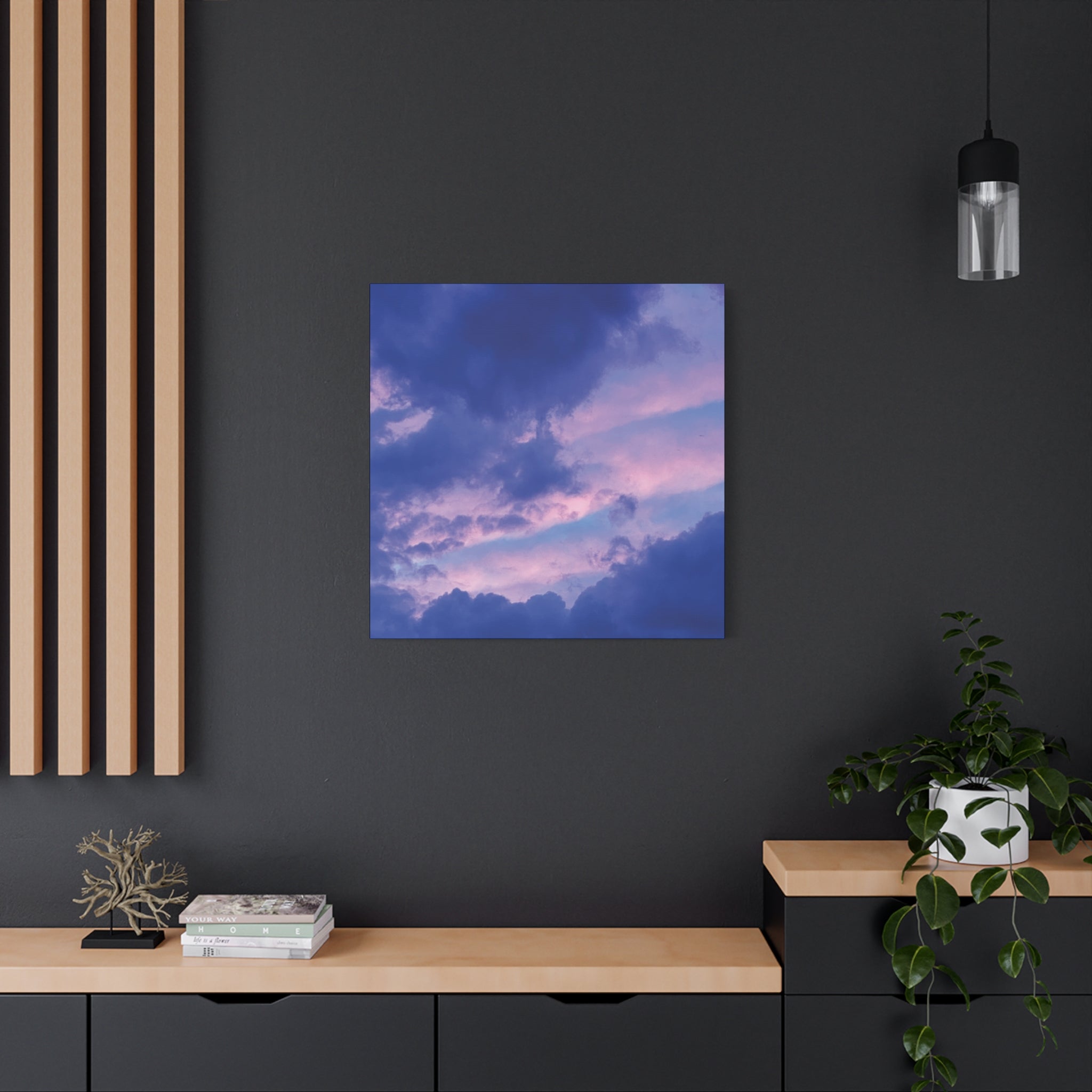 Blue Sunset Matte Canvas Wall Art — Stretched 1.25"