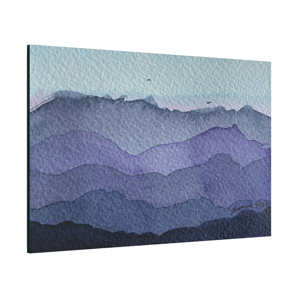 British Columbia Foggy d Watercolor Canvas Print