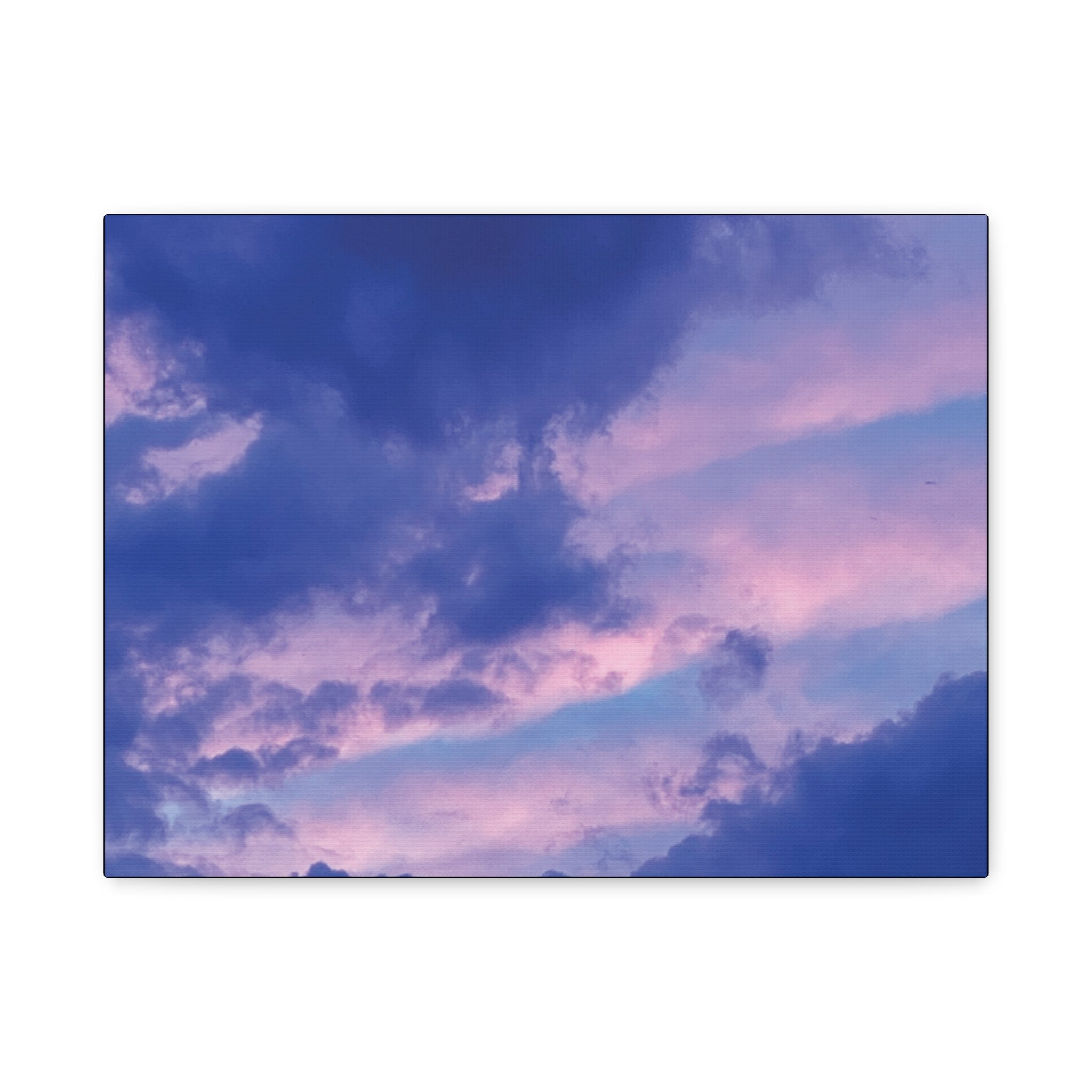 Blue Sunset Matte Canvas Wall Art — Stretched 1.25"