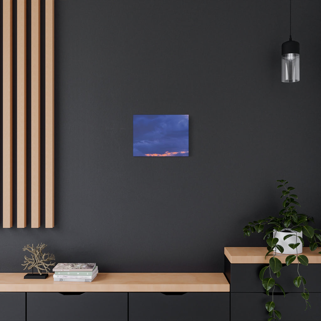 Blue Sunset c Matte Canvas Wall Art — Stretched 1.25"