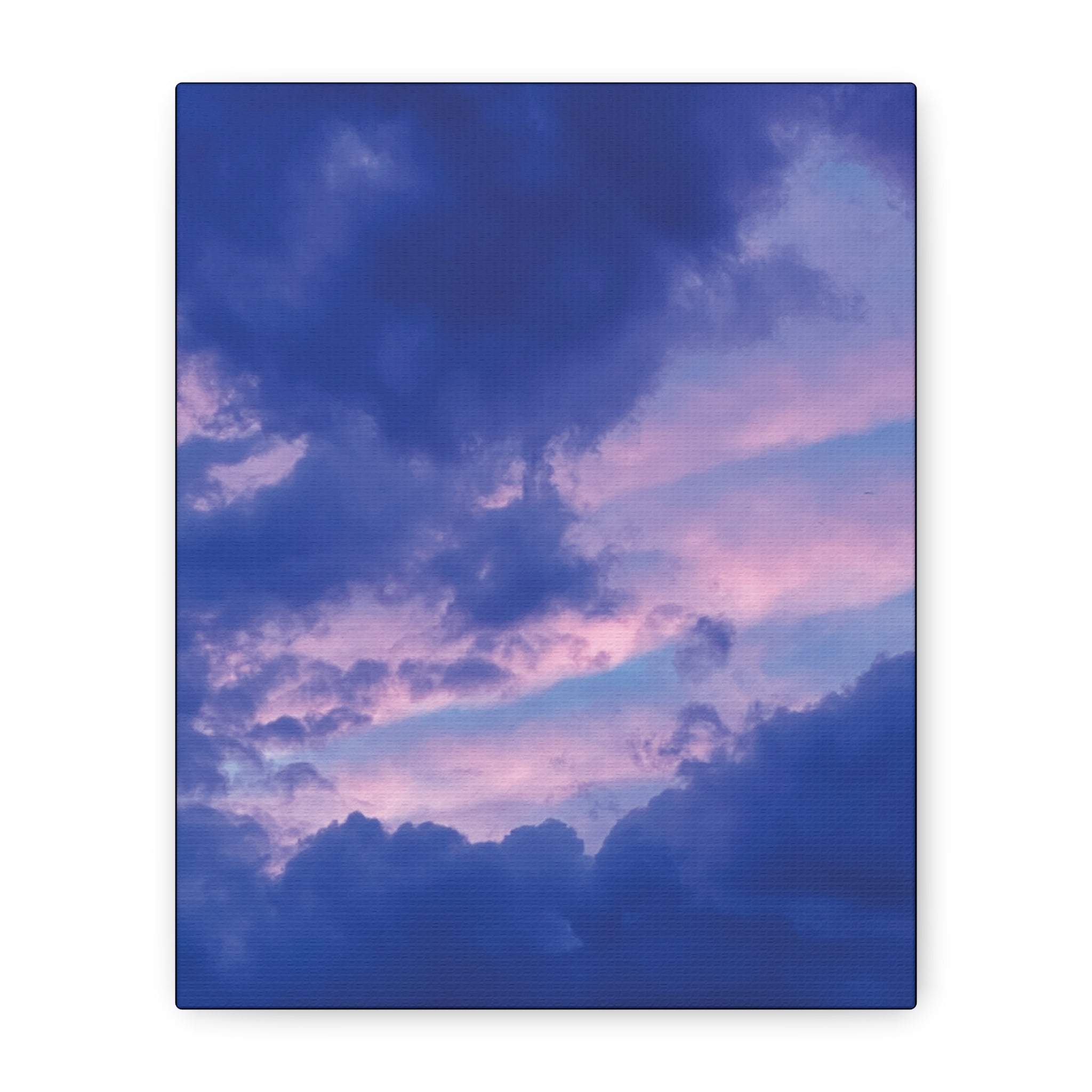 Blue Sunset Matte Canvas Wall Art — Stretched 1.25"