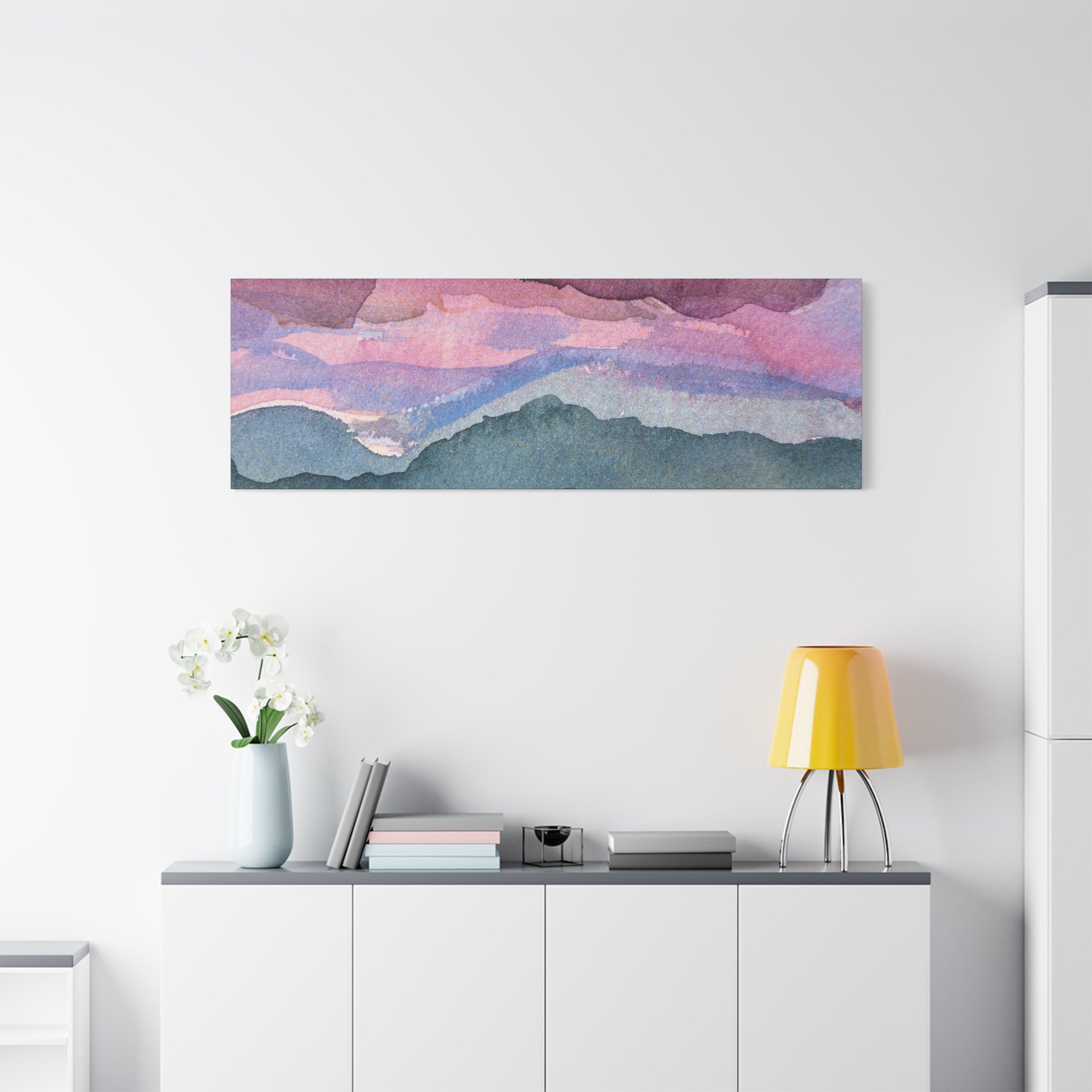 Spring 26 Vivid watercolor on canvas
