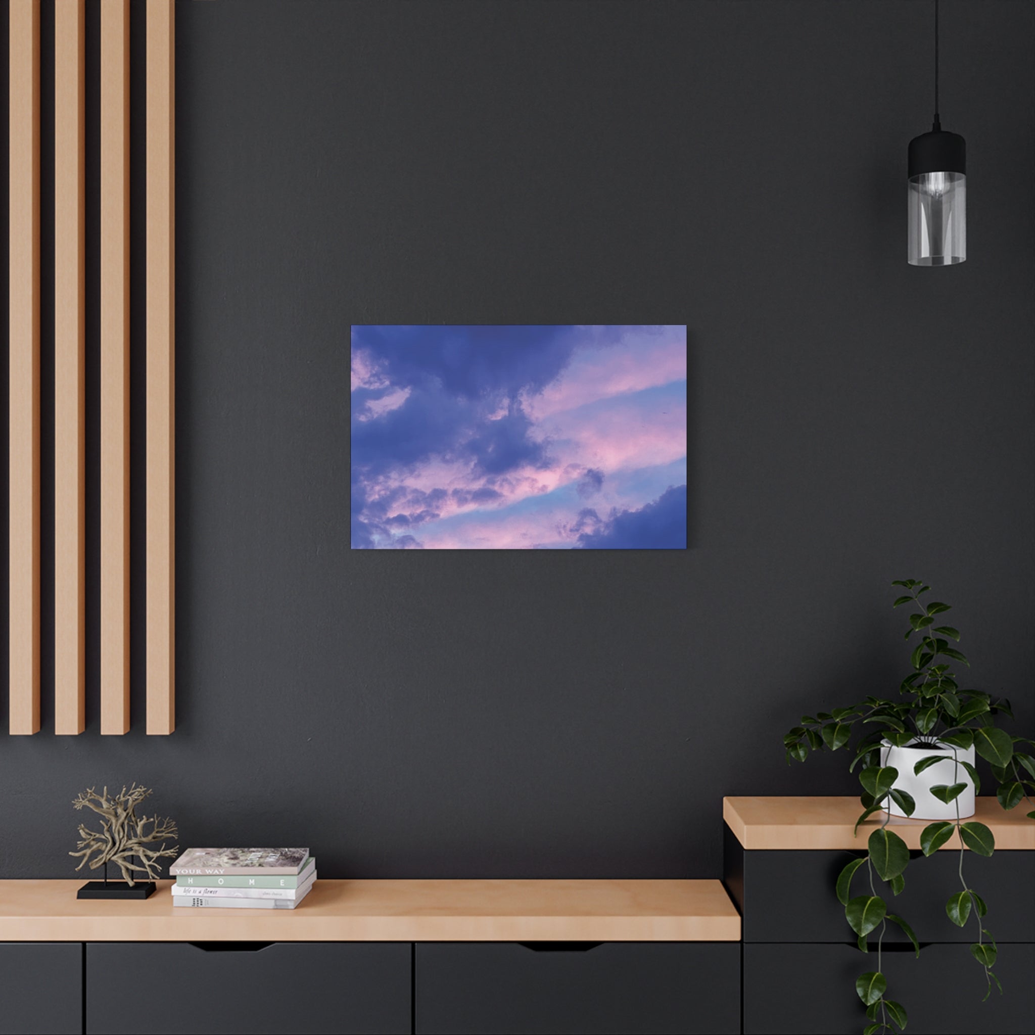 Blue Sunset Matte Canvas Wall Art — Stretched 1.25"