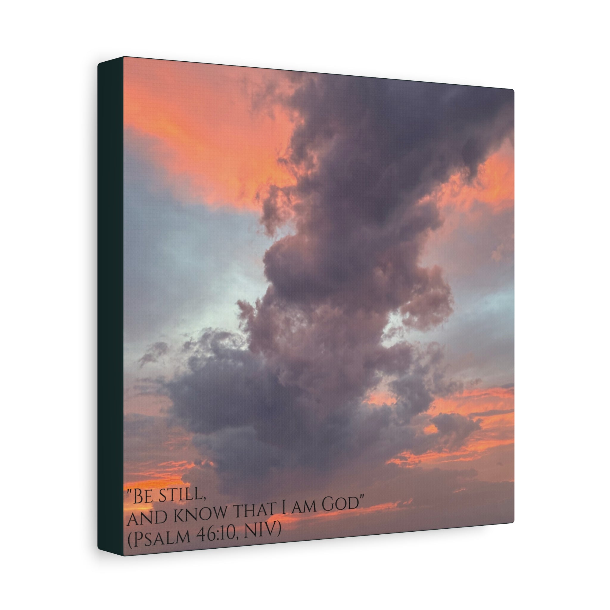 Be Still Scriptural Canvas Print — Matte Stretched Wall Art