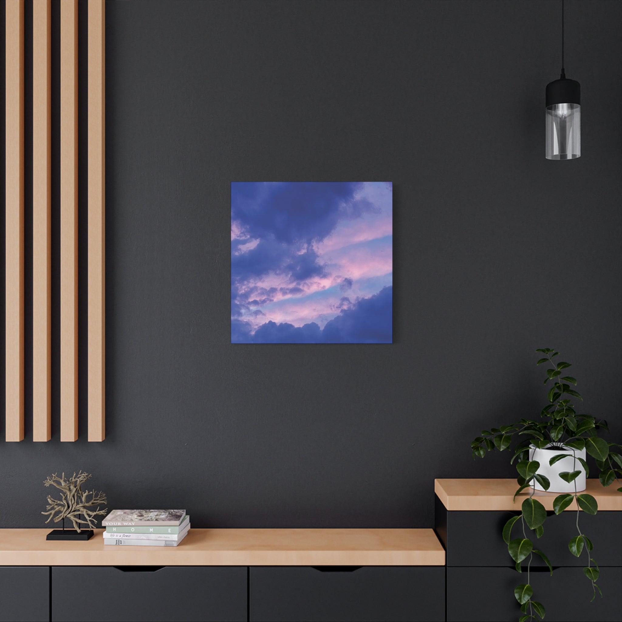 Blue Sunset Matte Canvas Wall Art — Stretched 1.25"
