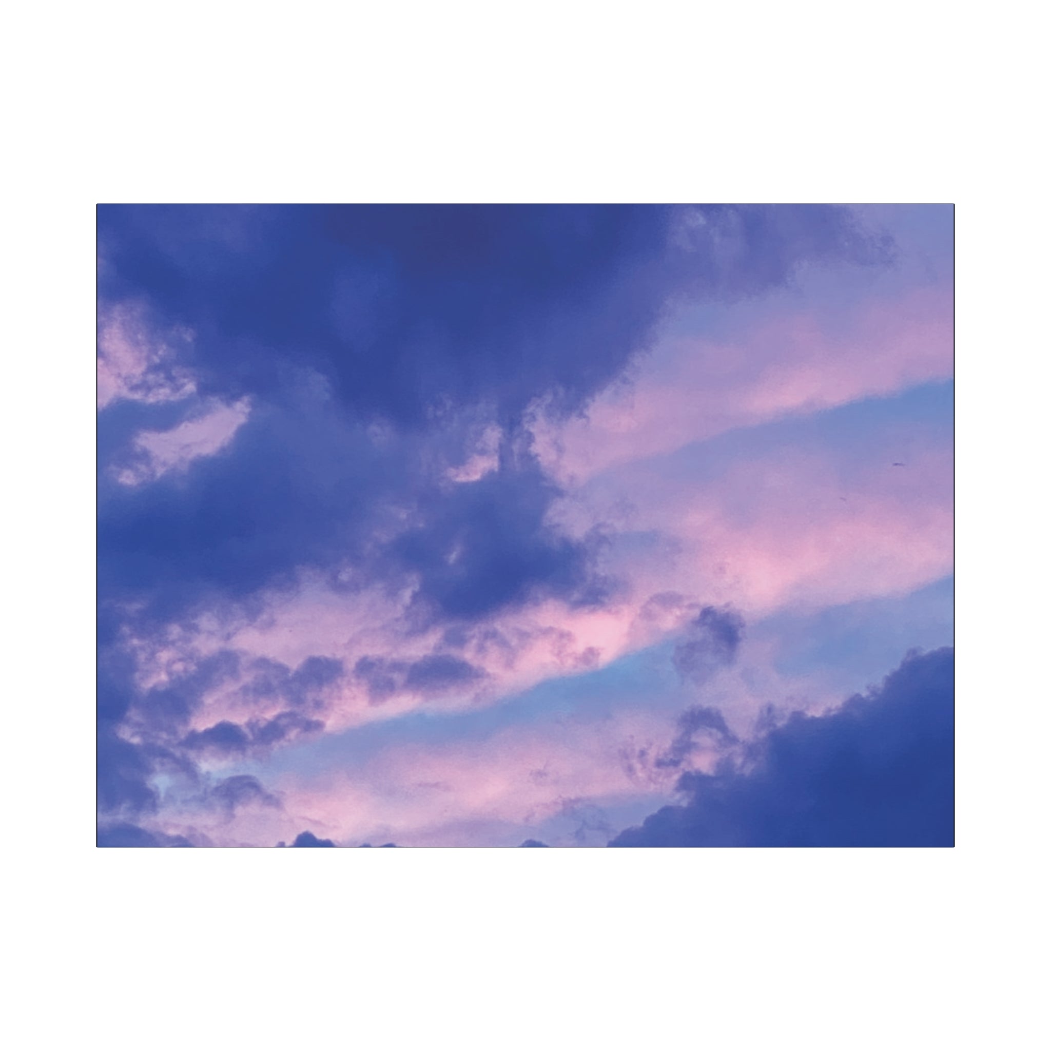 Blue Sunset Matte Canvas Wall Art — Stretched 1.25"