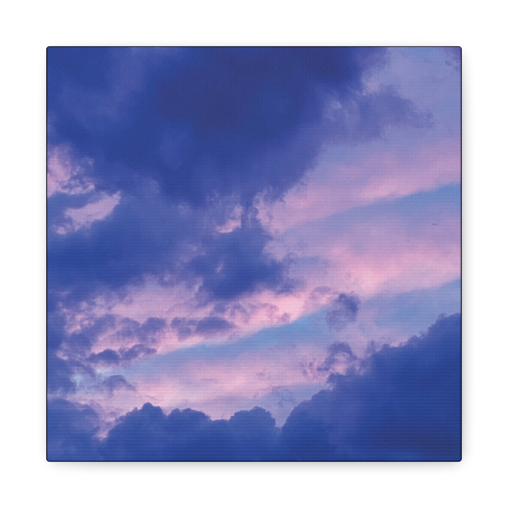 Blue Sunset Matte Canvas Wall Art — Stretched 1.25"
