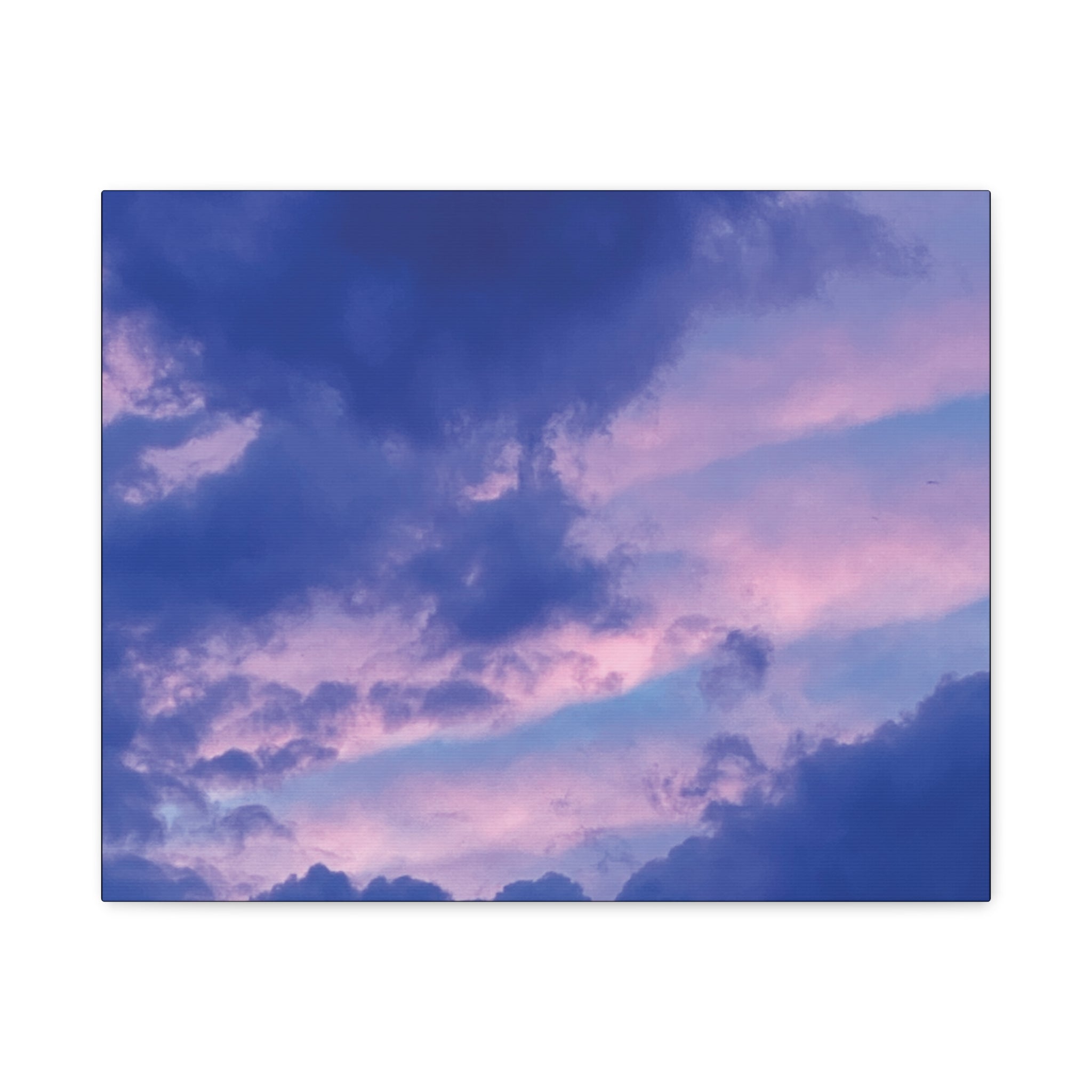 Blue Sunset Matte Canvas Wall Art — Stretched 1.25"