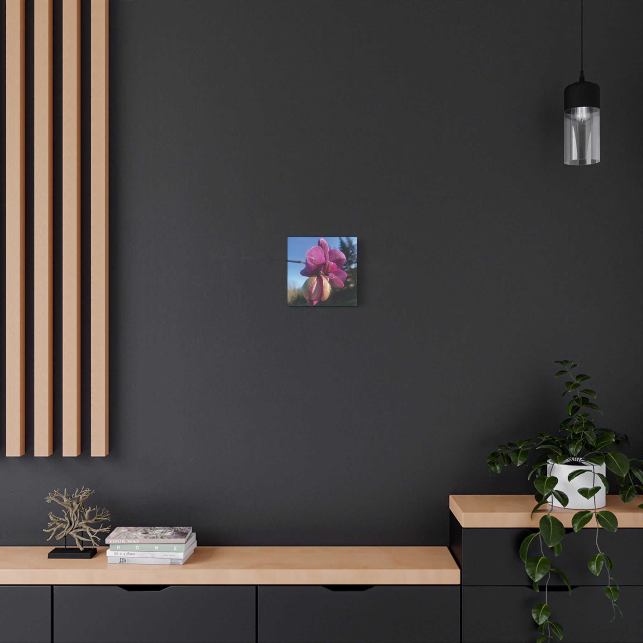 Fuchsia Orchid c Matte Canvas Wall Art — Stretched 1.25"