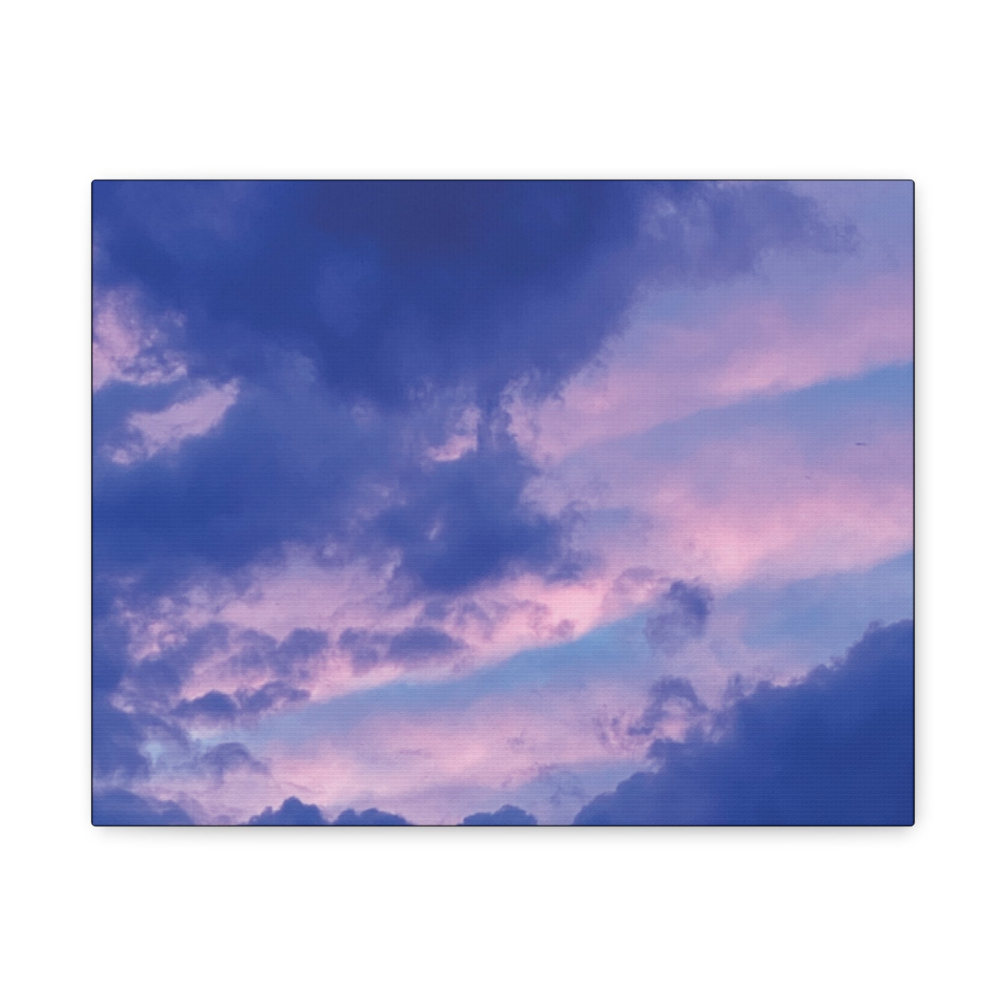 Blue Sunset Matte Canvas Wall Art — Stretched 1.25"