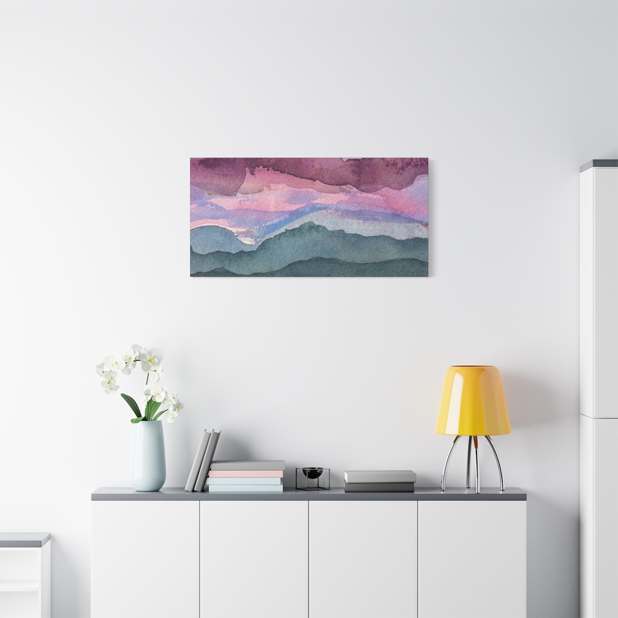 Spring 26 Vivid watercolor on canvas
