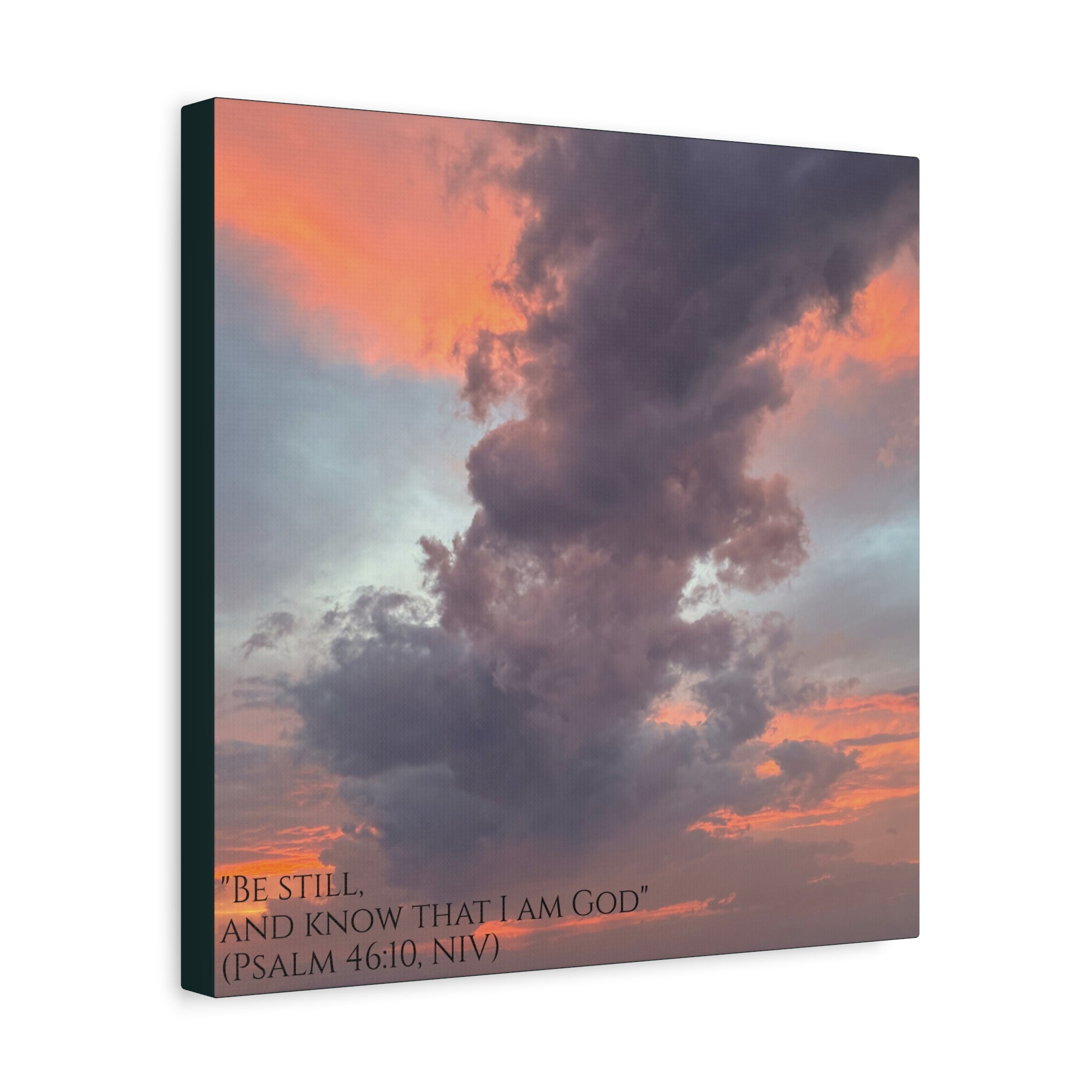 Be Still Scriptural Canvas Print — Matte Stretched Wall Art