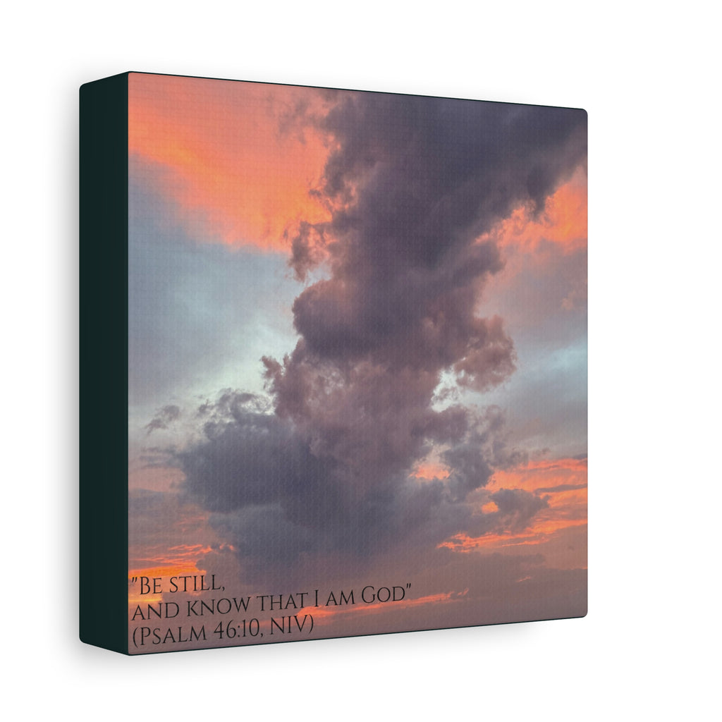 Be Still Scriptural Canvas Print — Matte Stretched Wall Art
