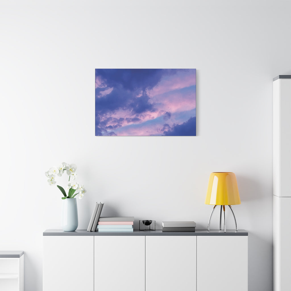 Blue Sunset Matte Canvas Wall Art — Stretched 1.25"