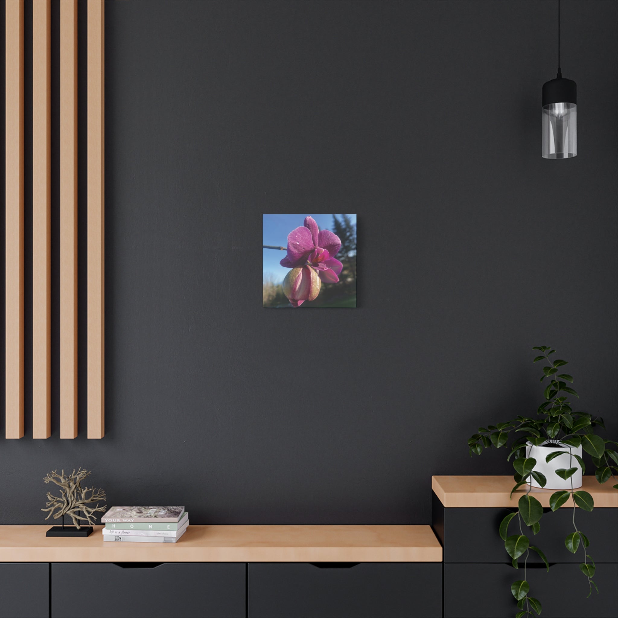 Fuchsia Orchid c Matte Canvas Wall Art — Stretched 1.25"